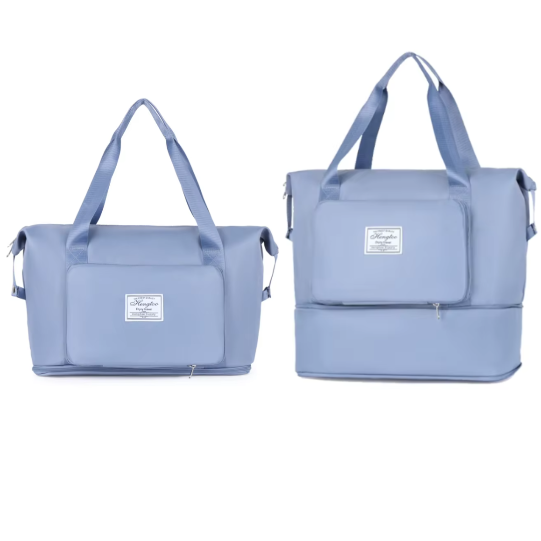 Kit Bolso Viajero: Morral, Bolso Deportivo, Bolsas Organizadoras x 8