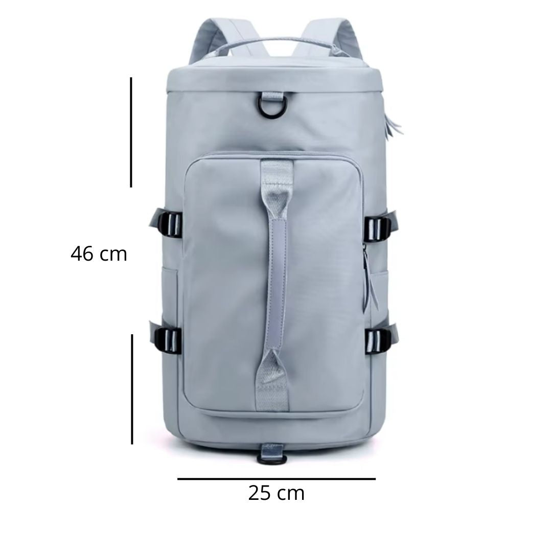 Kit Bolso Viajero: Morral, Bolso Deportivo, Bolsas Organizadoras x 8