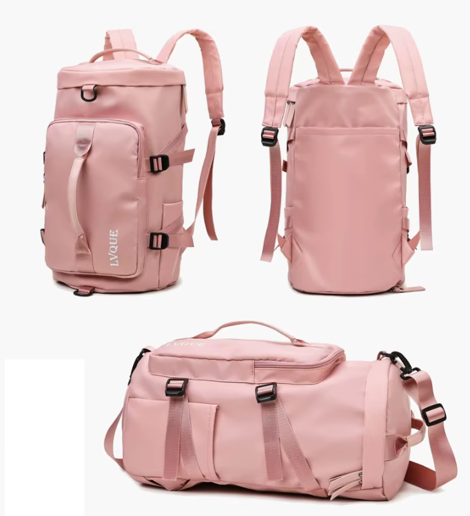 Kit Bolso Viajero: Morral, Bolso Deportivo, Bolsas Organizadoras x 8