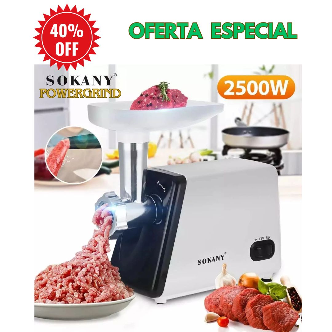 SOKANY PowerGrind: Molino de Carne Eléctrico Multifuncional