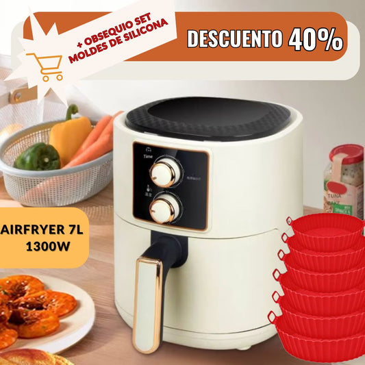 COMBO AIR FRYER 7L + SET MOLDES SILICONA