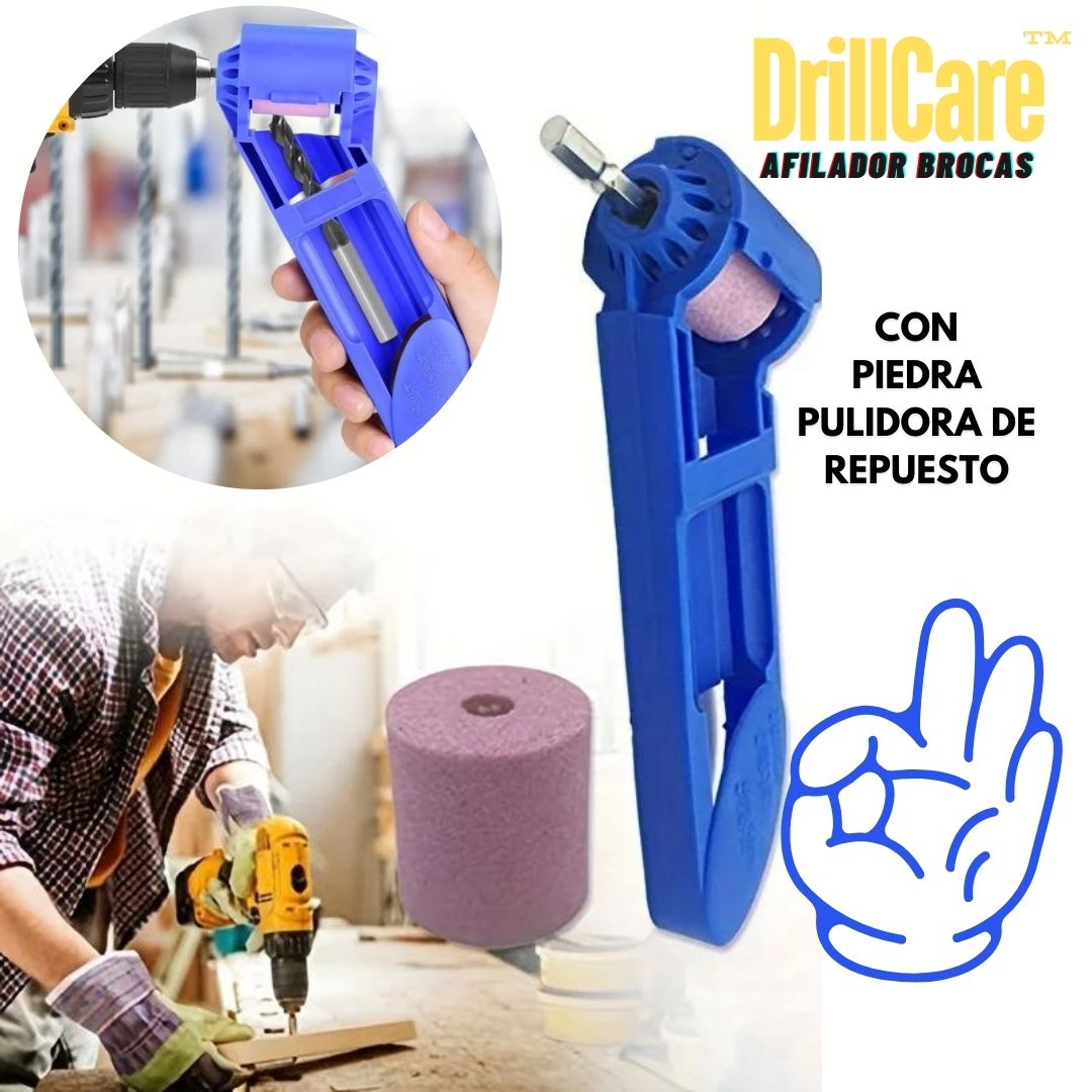 Combo DrillCare: Afilador y Recolector de Polvo para Brocas