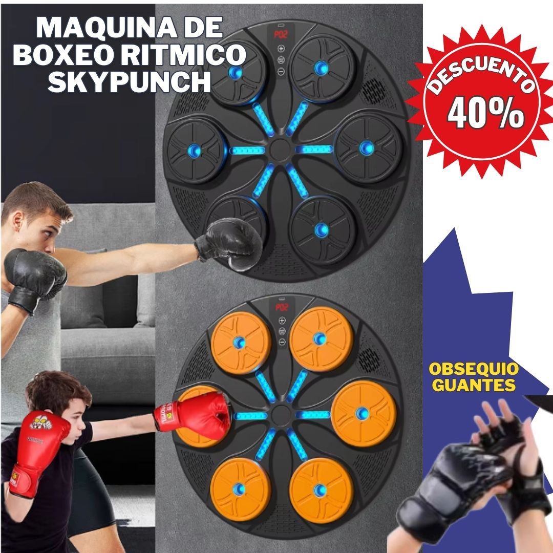 Máquina de Boxeo Rítmico SkyPunch + OBSEQUIO Guantes