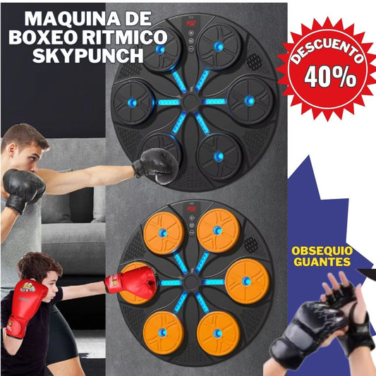 Máquina de Boxeo Rítmico SkyPunch + OBSEQUIO Guantes