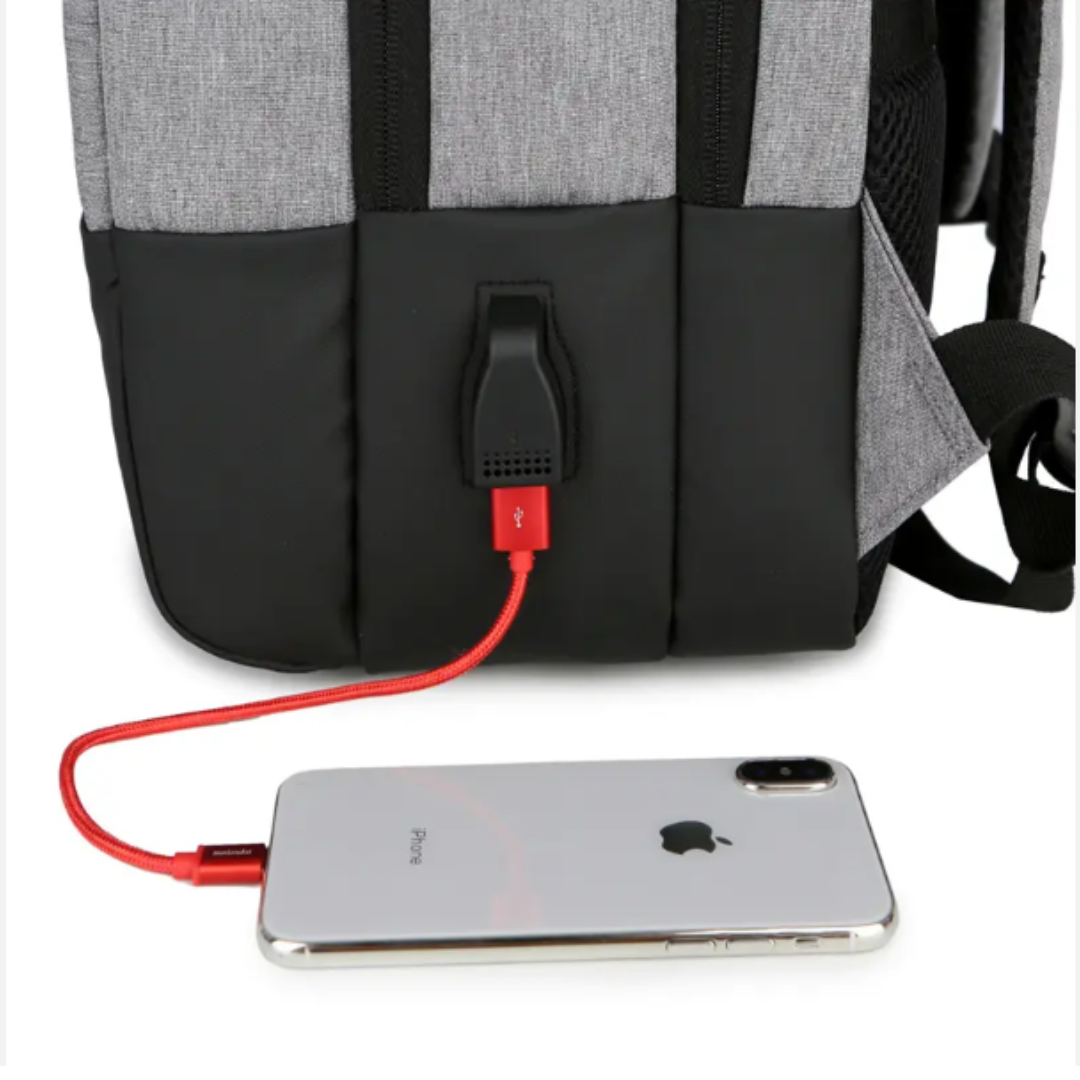 Combo Morral Gris con Reloj Smart Watch Y68